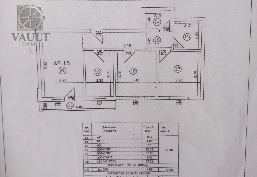 Apartament 3 Camere cu Centrala- 2 Bai - Spatios - Dobroesti Pantelimon