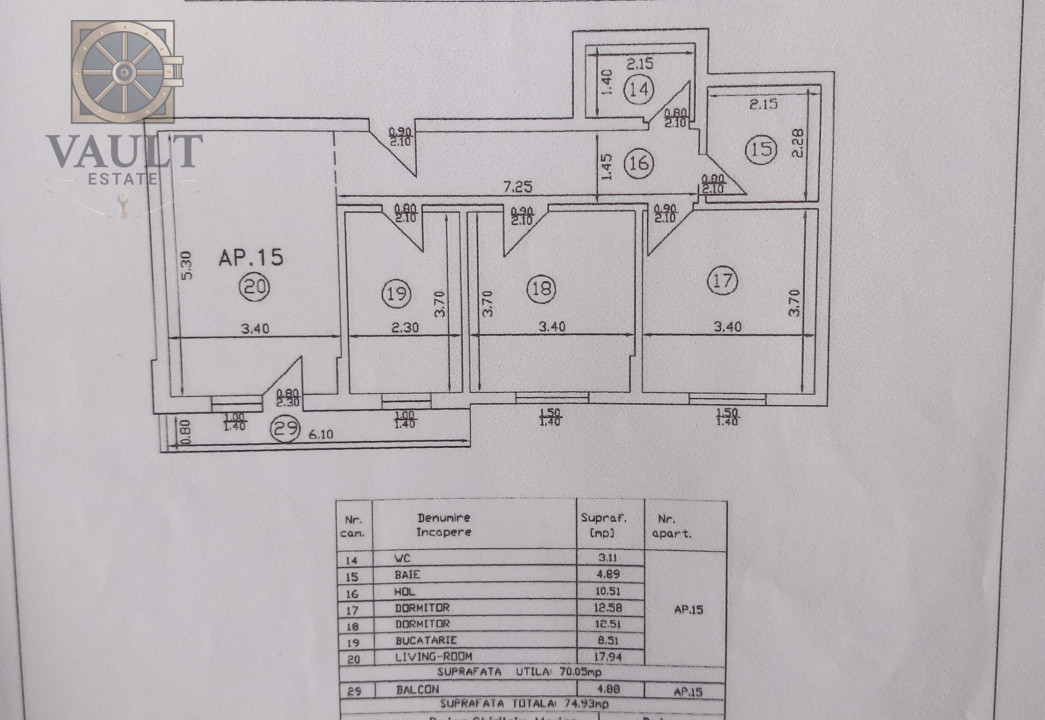 Apartament 3 Camere cu Centrala- 2 Bai- Dobroesti Fundeni