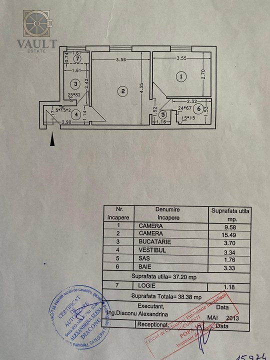 Apartament 2 camere- Bd Constantin Brancoveanu- Uioara