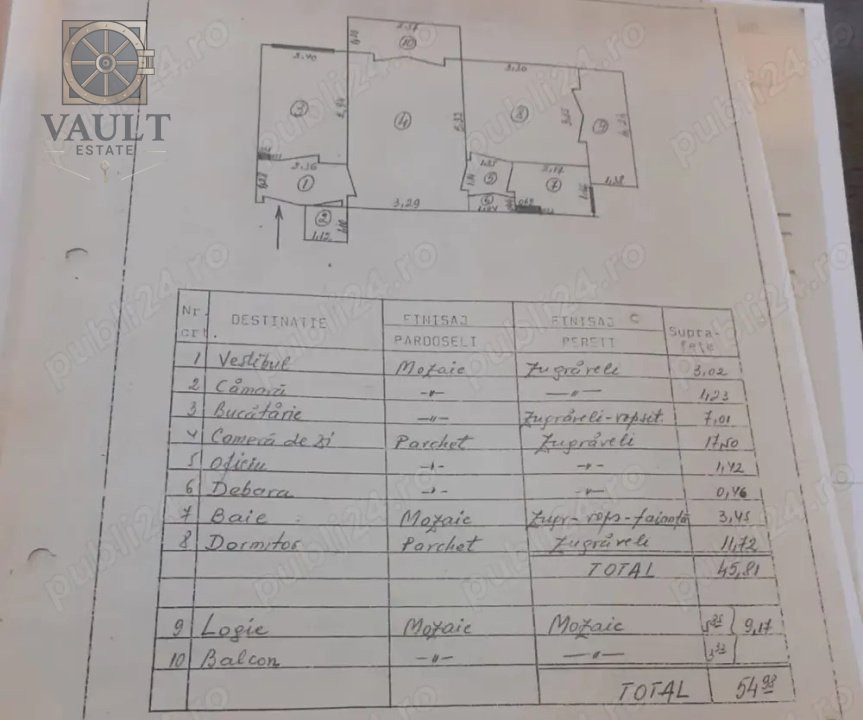 Apartament 2 camere Mobilt Utilat Liviu Rebreanu