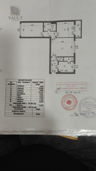 Apartament 3 camere bloc anvelopat- Calea Grivitei