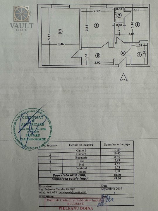 Apartament 2 camere / Decomandat / Lujerului