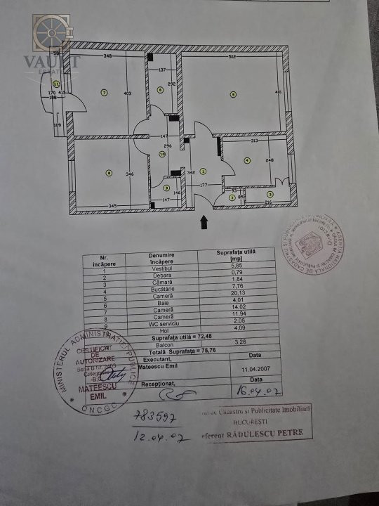 APARTAMENT 3 CAMERE-SEBASTIAN-PARC-CENTRALA-MOBILAT UTILAT-PARCARE