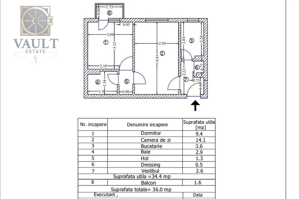 APARTAMENT 2 CAMERE  - Piata Bobocica  -Risc 3-36MP