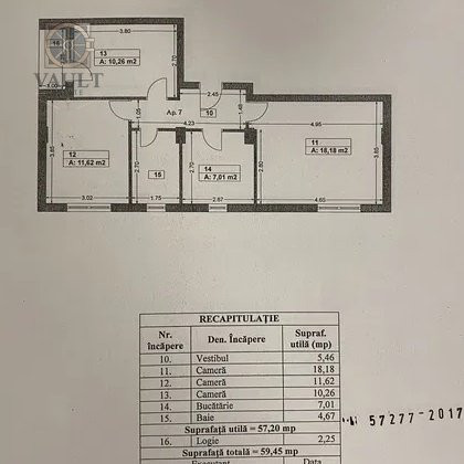 3 camere-Etaj 1-Mobilat Utilat-Metalurgiei