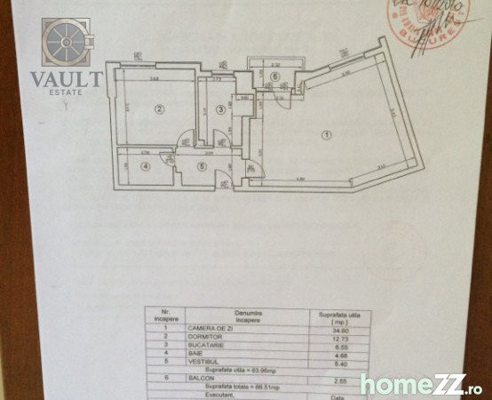 Apartament 3 camere -Open Space  - Decebal