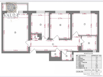 Apartament 3 camere- Decomandat- Bloc anvelopat- Tineretului