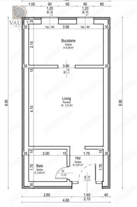 Garsoniera Mobilata/utilata - 10 minute metrou - Costin Georgian -