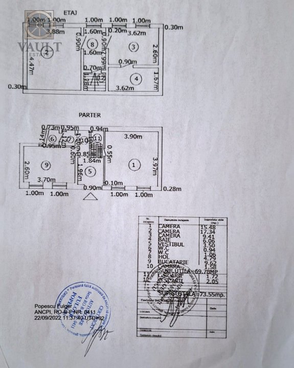 Casa individuală 3 camere - Parcul Carol - Ultracentral 