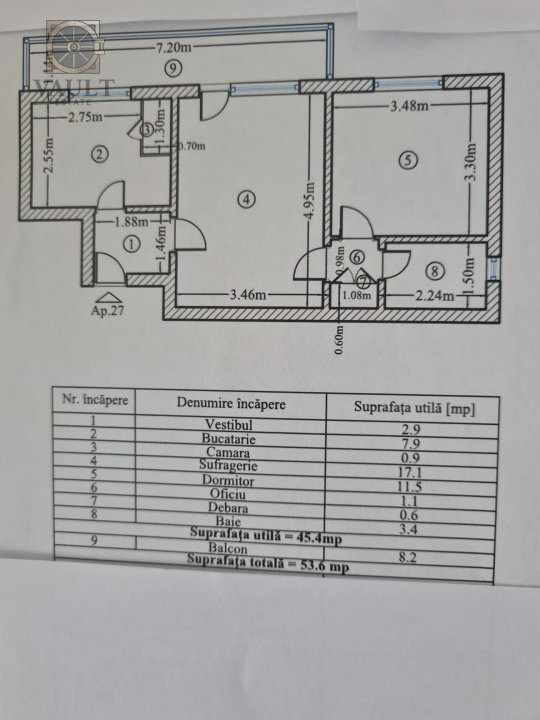 Apartament 2 camere bloc anvelopat - Piata Sudului
