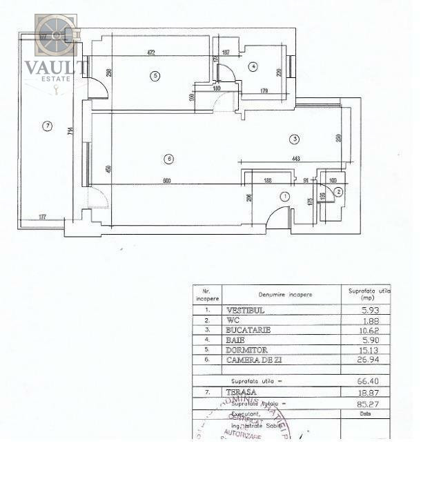  2 camere-confort sporit-67+19mp terasa-bloc2010- Brancoveanu 