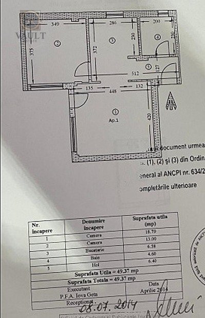 Apartament 2 camere -2 locuri de parcare  -Ozana -Pallady 