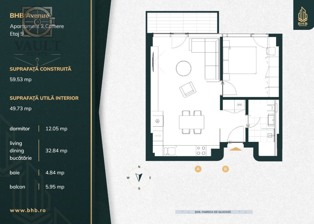 APARTAMENT 2 CAMERE 55mp - INCALZIRE IN PARDOSEALA - LOC PARCARE - AVIATIEI