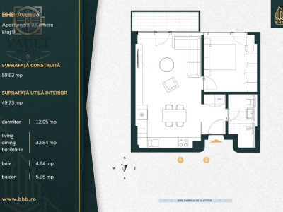 APARTAMENT 2 CAMERE 55mp - INCALZIRE IN PARDOSEALA - LOC PARCARE - AVIATIEI
