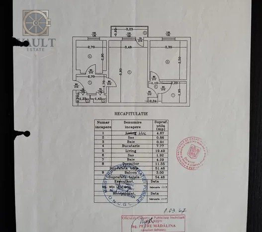 Apartament 2 camere -Bd Chisinau 