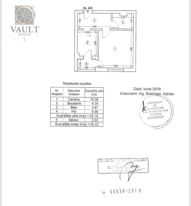 STUDIO / PRETABIL PENTRU A FI UTILIZAT CA SPATIU COMERCIAL / EXIGENT PLAZA