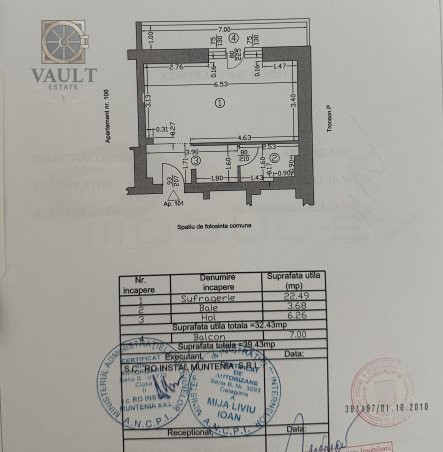 Investiție sigură! Garsonieră spatioasa  în Quadra 2