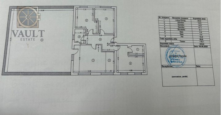 PENTHOUSE 4 CAMERE / TERASA 119M2 / AN 2025 / MILITARI