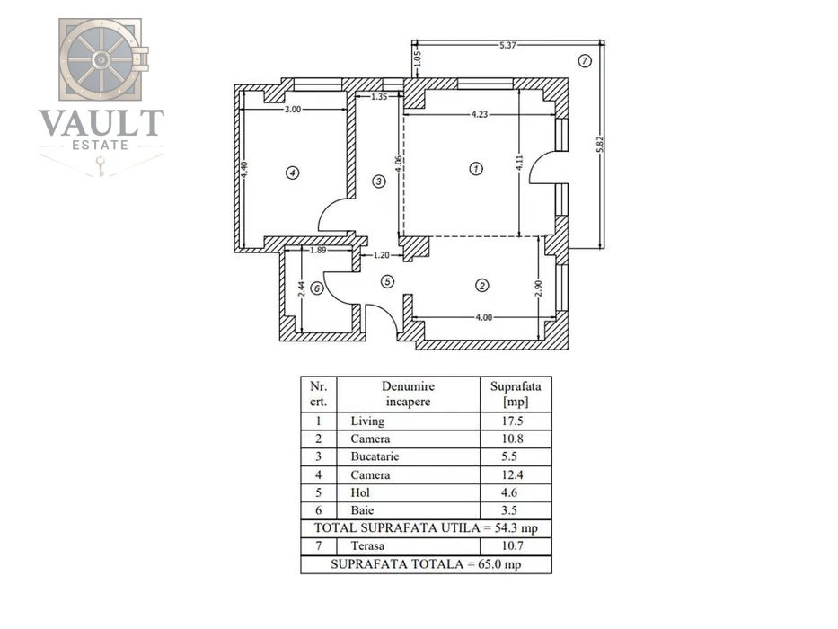 APARTAMENT 3 CAMERE / AN 2011 / MOBILAT / UTILAT / CHIAJNA - REZERVELOR