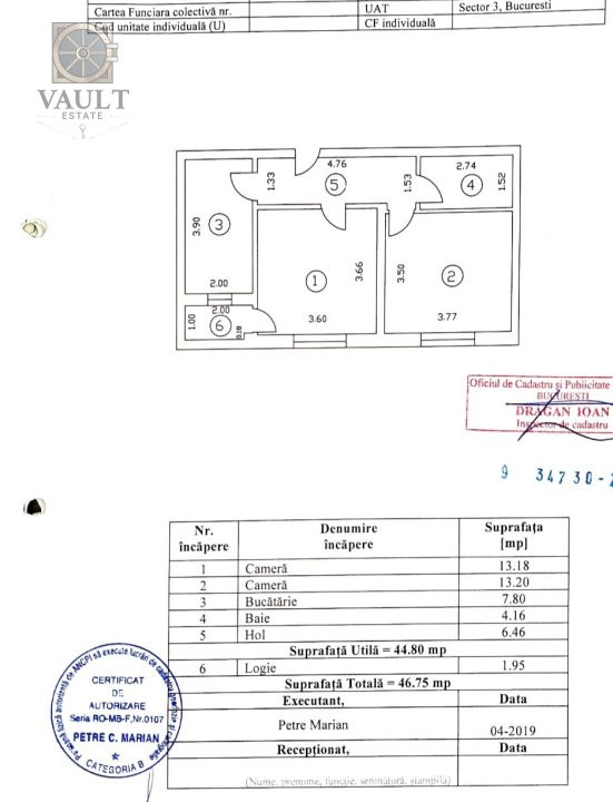 APARTAMENT 2 CAMERE - PALLADY-TRAPEZULUI