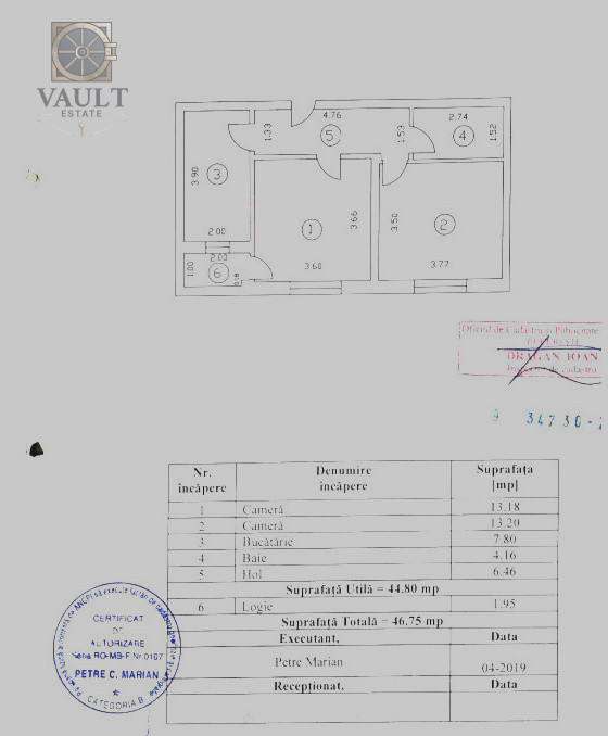APARTAMENT 2 CAMERE - PALLADY-TRAPEZULUI