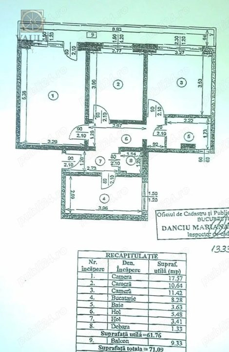 APARTAMENT 3 CAMERE-RENOVAT-MOBILAT UTILAT-METROU VALEA IALOMITEI