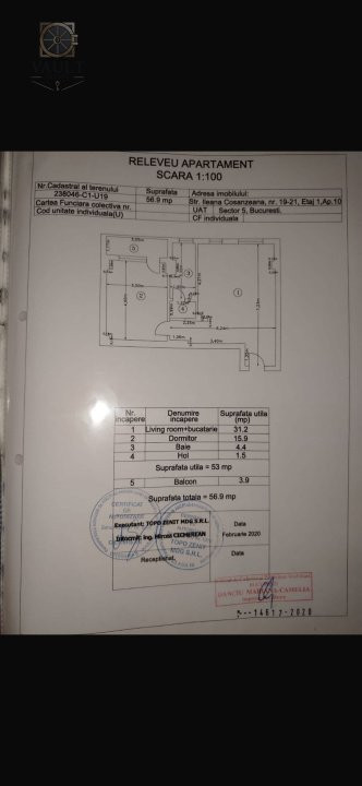 Apartament 2 camere- Parc Sebastian- Bloc nou