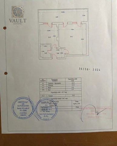Apartament 2 camere decomandat-65mp-PALLADY
