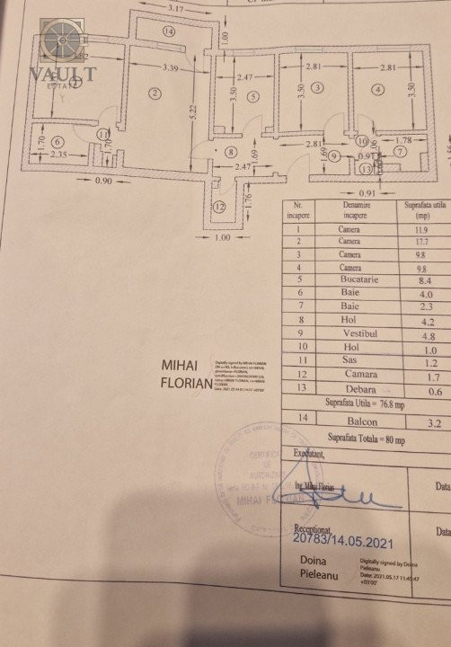 Apartament 4 camere - Spatioasa - Rahova