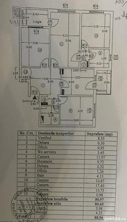 APARTAMENT 4 CAMERE-CRANGASI-BLOC REABILITAT-2 BAI-2 BALCOANE-METROU
