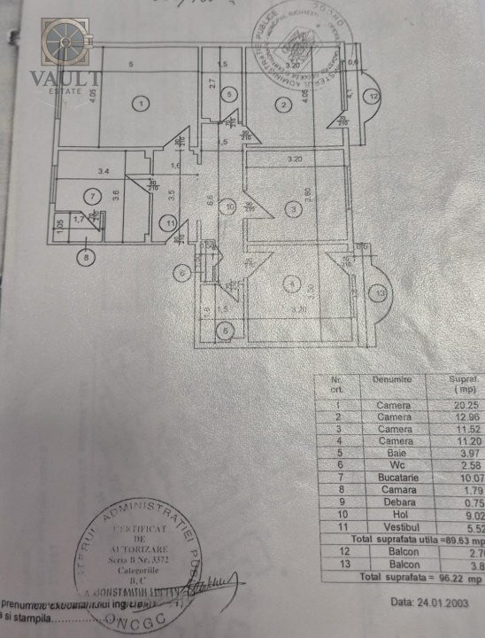 APARTAMENT 4 CAMERE-13 SEPTEMBRIE-SEBASTIAN-2 BAI-2 BALCOANE