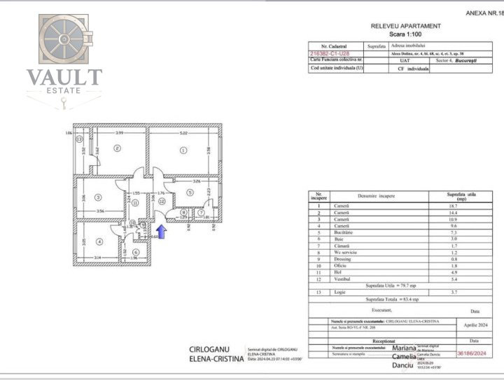 Apartament 4 camere-DRUMUL GAZARULUI