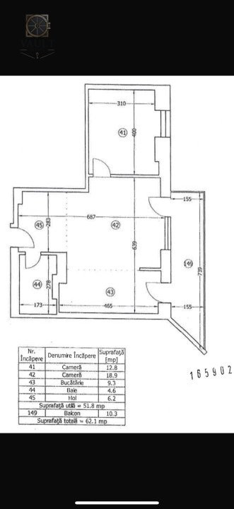 Apartament 2 camere / Loc de parcare / 13 Septembrie I