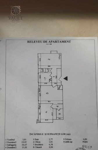 Apartament 3 camere / Centrala proprie / Gara de Nord
