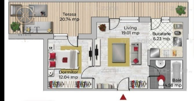 Apartament 2 camere - Semidecomandat - Militari