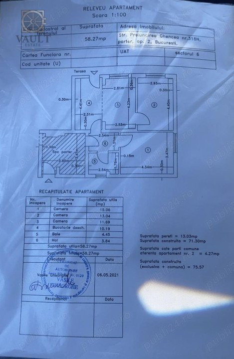 Apartament 3 camere / Curte / Loc de parcare / Prelungirea Ghencea