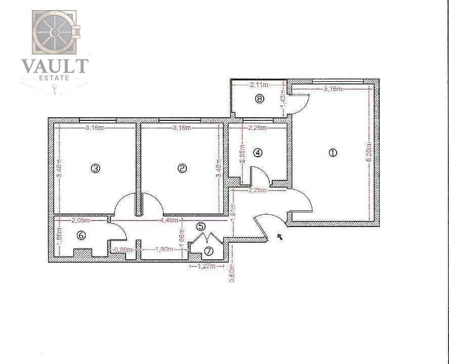 Apartament 3 camere - Piata Minis TITAN - Decomandat 1978 An