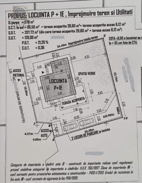 Teren 570 mp Balotesti - zona Privighetorilor-Rozelor 