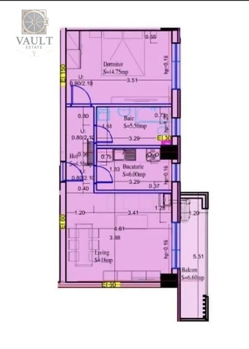 Apartament 2 camere Decomandat Vatra Noua