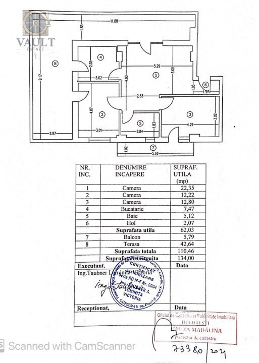 Apartament 3 Camere, Terasa 43 MP, Andronache-Gherghitei