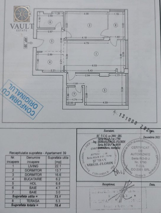Apartament 3 camere Chitila Complex rezidential nou