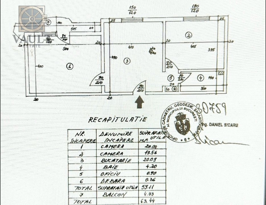 Apartament 2 camere - 63 mp - Lujerului - Uverturii