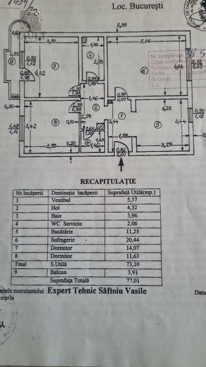 Apartament 3 camere Centrala Proprie -Nerva Traian-