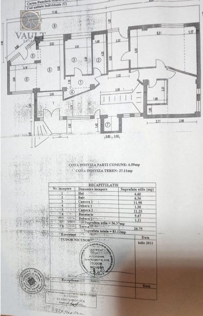 Apartament 2 camere+ terasa HERASTRAU