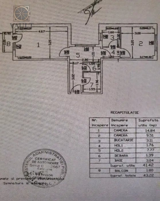 APARTAMENT 2 CAMERE / LOC DE PARCARE / BLOC IZONAT TERMIC / DRUMUL TABEREI