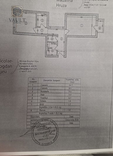 Apartament 2 Camere Renovat Brancoveanu-Huedin