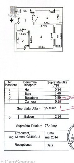 Garsoniera DECOMANDATA - Bloc Nou - Langa Piata Progresul - 