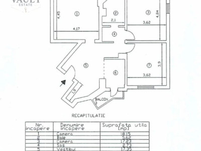 APARTAMENT 3 CAMERE-PIATA ALBA IULIA-TERASA-3 BALCOANE-DECOMANDAT
