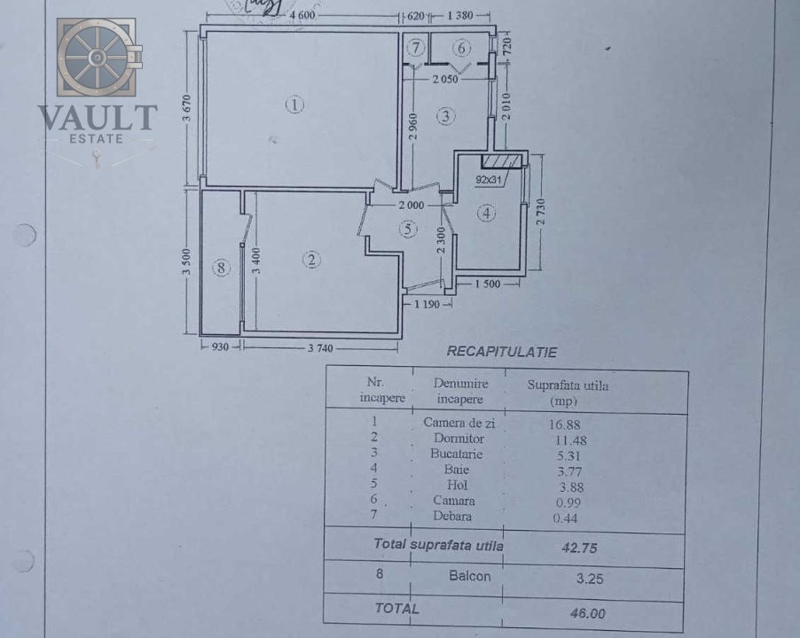 Apartament 2 camere -Parcul Tineretului -Decomandat-etaj 1