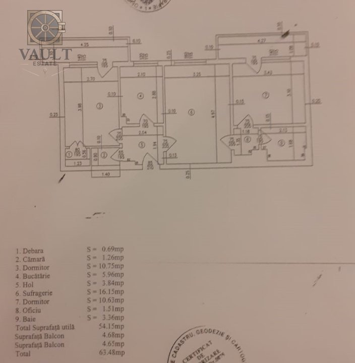 Apartament 3 camere Piata Chibrit-Metrou 1 Mai